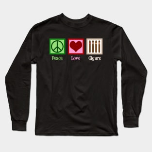 Peace Love Cigars Long Sleeve T-Shirt